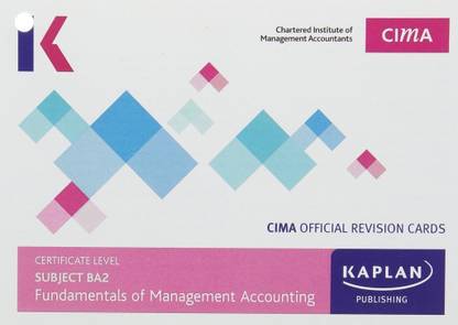 CIMA BA2 Fundamentals of Management Accounting - Revision Cards  - 0