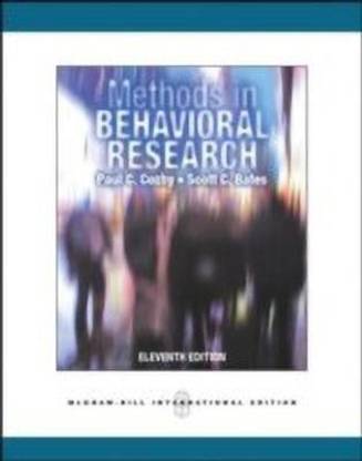 Methods in Behavioral Research