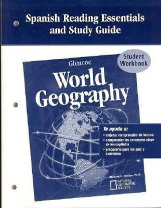 Glencoe World Geography, Spanish Reading Essentials and Study Guide, Workbook