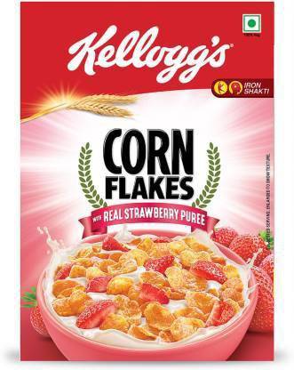 Kellogg CORN FLAKES STRAWBERRY 300 GM Pouch