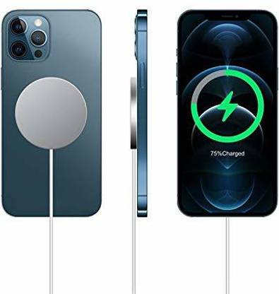 GiftMax Wireless Charger for iPhone, 15W Fast Charging Qi Magnetic Charging Pad Compatible with iPhone 12, 12 Mini, 12 Pro, 12 Pro Max ( USB C Port + Free Type C to USB A Connector) Charging Pad