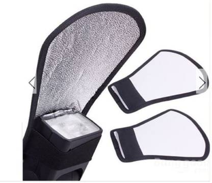 CAMCC UNIVERSAL Silver White Diffuser Reflector Flash Bouncer Card Flashes Diffuser Bulb Shape Diffuser