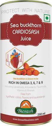 BIOSASH Sea buckthorn CARDIOSASH JUICE (PROTECT WITH NATURE)