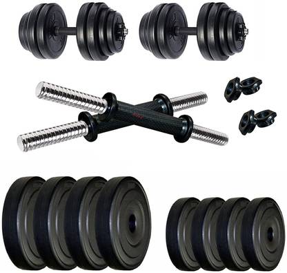 STARX 28 Kg PVC plates dumbbell set Adjustable Dumbbell