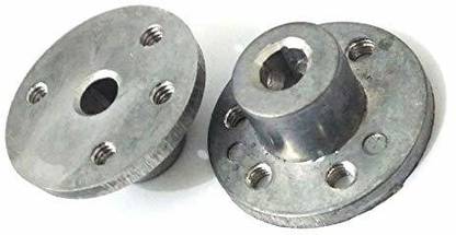 Ihc Coupler, Flanged Coupling for 6mm shaft motor - Shaft Coupling, For DC Geared Motor Set of 2 Educational Electronic Hobby Kit