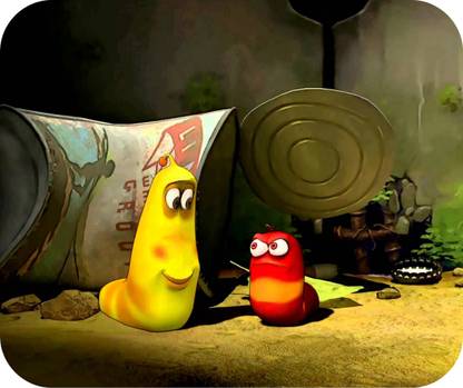 Eedhasretails MOSP0343 Cartoon Larva Mouse Pad Non-Slip Rubber Base Mouse pad Non Slip Base Mousepad