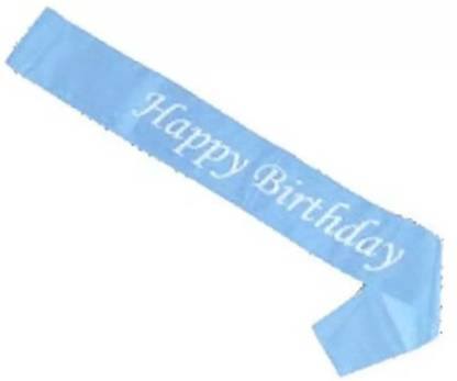 Style Mania Sky blue birthday sash for boys