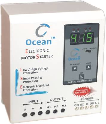 Ocean sales Digital Water Level Controller With Ampere Sensing Type Three Phase Dol Starter Wired Sensor Security System