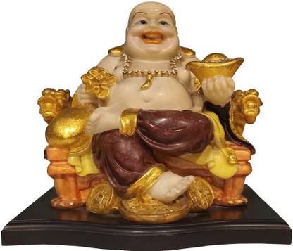 Home Style Laughing Buddha Decorative Showpiece  -  28 cm