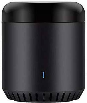 broadlink RM MINI-3 Universal WIFI Remote Controller for IR appliances + USB adapter work with Alexa and google assistant (for smart home automation), Black