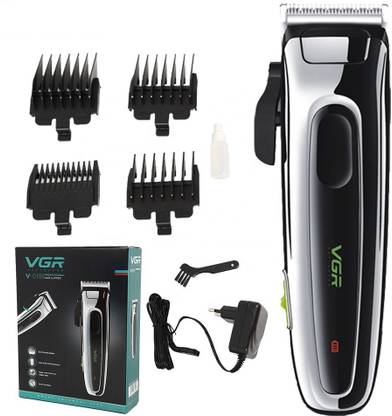 VGR V-018 Professional Hair Trimmer Rechargeable Hair Clipper Cordless Trimmer 180 min  Runtime 4 Length Settings