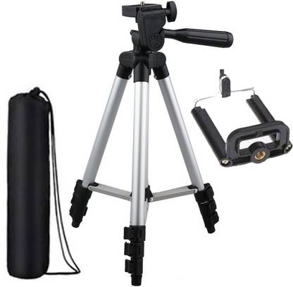 TRPOD 3110 Smart Aluminium Adjustable Portable and Foldable Tripod Stand Clip Tripod