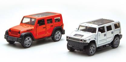 Toyshack Pull Back Die Cast Off 1:39 Road SUV with Rubber Wheels and Door Opening