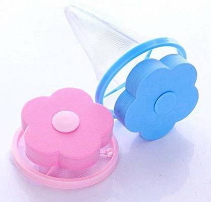 QWEEZER 2 Pcs Floting Filtter Net For Washing Machine Lint Absover & hair catcher. Washing Machine Net
