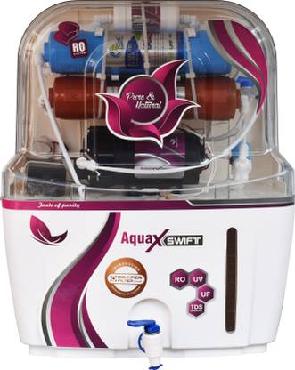 AQUA Red Swift Model 12 L ALKALINE VITAMIN B12 + COPPER FILTER + +ALKALINE VITAMIN B12+COPPER FILTER + 12 L RO + UF + TDS Water Purifier