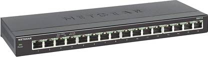 NETGEAR GS316-100PES 16 Ports 1000 Mbps Unmanaged Network Switch