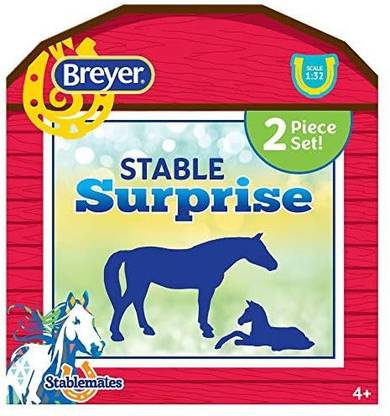 Breyer Horses Stablemates Stable Surprise Open And Find Surprise Horse And Foal 2 Horse Set Horse Toy Horse Figurines