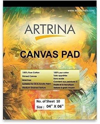 Eascan Art 4 X 6 Cotton Medium Grain Canvas Pad (Set of 1)