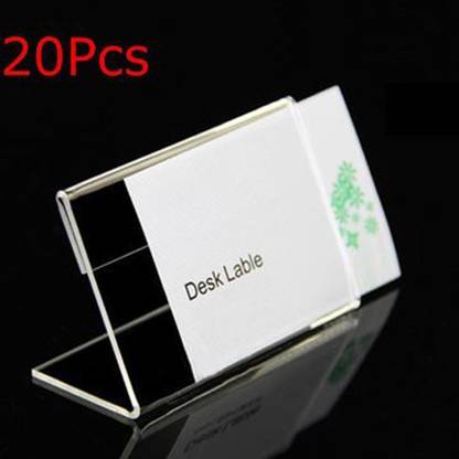 Satya 1 Compartments Acrylic Display Label Price Name Card Tag Holder Stands