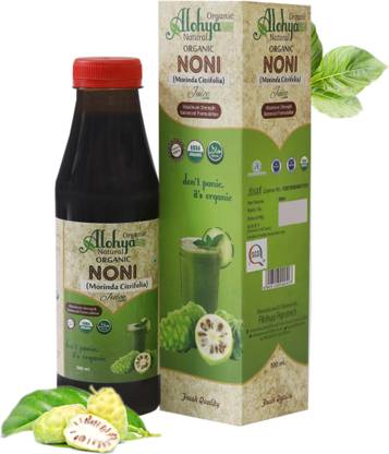 Organic Alohya Natural Noni Juice | 100% Organic Product | Increase Memory | Detoxification | | No added Sugar and Colour | 500 ml