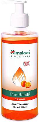 HIMALAYA PureHands - Orange Hand Sanitizer Bottle