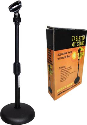 subton Microphone Holder Stand for YouTube Studio Desktop Gaming Singing Voiceover Voicerecording| Compatible with all Handheld wired cable Microphone or Wireless Microphone| Mini Adjustable Height Table Desktop Microphone Stand Holder Microphone Holder