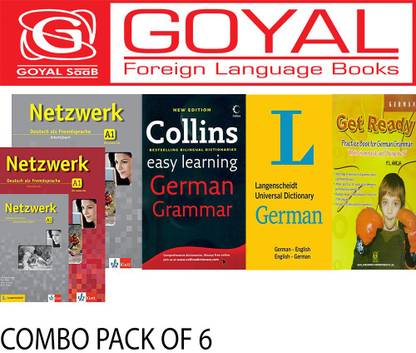 Netzwerk Deutsch Als Fremdsprache A1 (Textbook + Workbook + Glossar) + German Universal Langenscheidt Dictionary + Collins Easy Learning + Get Ready German Grammar And Practice Book (Set Of 6 Books)
