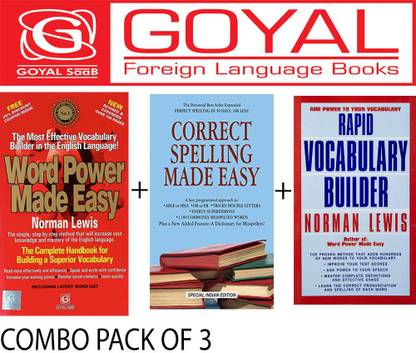 Word Power Made Easy + Correct Spelling Made Easy + Rapid Vocabulary Builder (Set Of 3 Books)