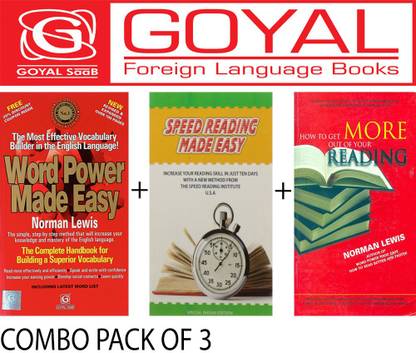 Word Power Made Easy + Speed Reading Made Easy + How To Get More Out Of Your Reading (Set Of 3 Books)