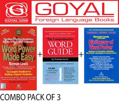 Word Power Made Easy + Comprehensive Word Guide + Dictionary Of Word Power (Set Of 3 Books)
