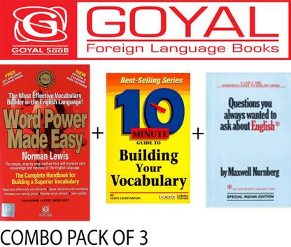 Word Power Made Easy + 10 Minute Guide To Building Your Vocabulary + Questions You Always Wanted To Ask About English (Set Of 3 Books)