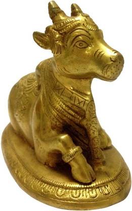 Mable Statue of Nandi Bael Decorative Showpiece  -  12.66 cm