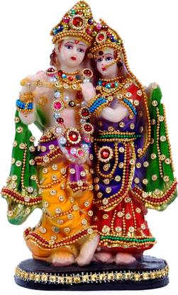 Green Value krishna radha idol,krishna radha statue,krishna radha murti,radha krishna statue Decorative Showpiece  -  22 cm