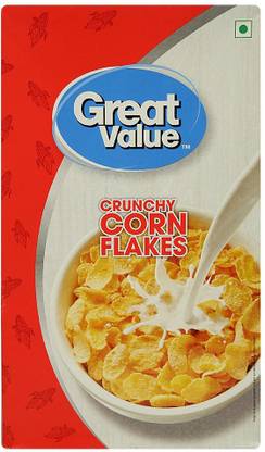 Great Value Crunchy Corn Flakes Box
