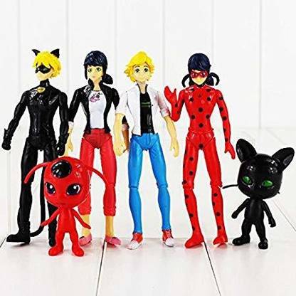 ACTION FIGURE 6pcs/set 8-15 Ladybug Toy Figure Set