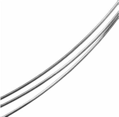 uGems Sterling Silver Wire 22 Gauge Round Half Hard(5 Feet)