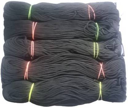 PUSHPA CREATION Black colour Macrame Cord/Threads for Making For Bags and Other Macrame Craft Project