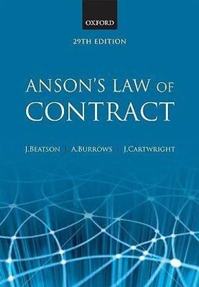 Anson's Law of Contract