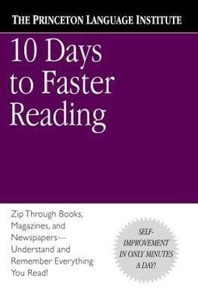 Ten Days to Faster Reading