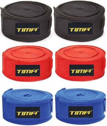 TIMA Professional (3 Pair ) Boxing Hand Wrap & Hand Bandage - Imported Boxing Hand Wrap Boxing Hand Wrap