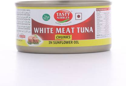 Tasty Nibbles White Meat Tuna Chunks in Sunflower Oil Sea Foods