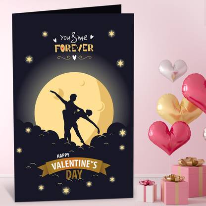 GIFT MY PASSION You And Me Forever Happy Valentine'S Day Surprise Valentines Greeting Card Greeting Card