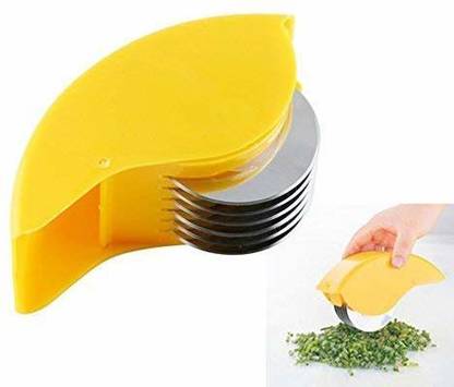 Modinity 6 Stainless Steel Blade Herb Rolling Roll Rollers Mincer Herbal Manual Hand Scallion Cut Cutter Slicers Multi Colour Kitchen Tool Set