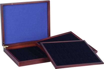 Lighthouse Presentation Coin Collection Case VOLTERRA TRIO de LUXE - each for 20 QUADRUM Coin Capsules 50 x 50mm Coin Bank