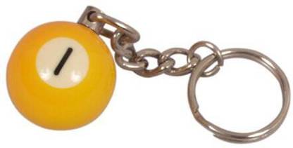 Laxmi Ganesh Billiard Snooker and Pool Ball Key Chain 1 NO. Ball Key Chain