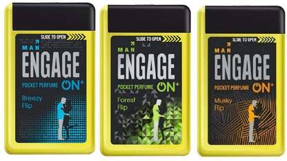 Engage ON+ POCKET SLIDE TO OPEN 250 SPRAY (3N 18ml) Pocket Perfume  -  For Men