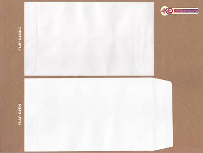 KD Paper Envelopes _ SIZE 7 X 4 INCH _ White Colour _ 100GSM SSP Paper Envelopes