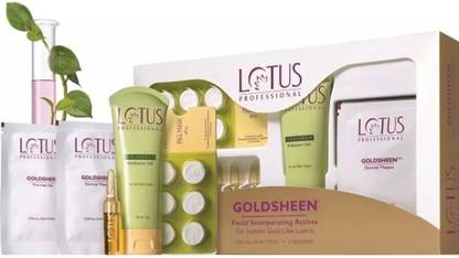 LOTUS HERBALS Professional Goldsheen Facial incorporating actives for instant gold like lusture FACIAL KIT