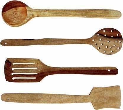 Smarts collection Cooking Spoons,Baking Spoons,Ladle, Spatula, Wood Ladle, Wood Spatula, Wood Spoons, Wooden Spatula, Wooden Ladle Kitchen Tool Set Cooking Spoons,Baking Spoons,Ladle, Spatula, Wood Ladle, Wood Spatula, Wood Spoons, Wooden Spatula, Wooden Ladle Kitchen Tool Set Brown Kitchen Tool Set (Brown) Kitchen Tool Set