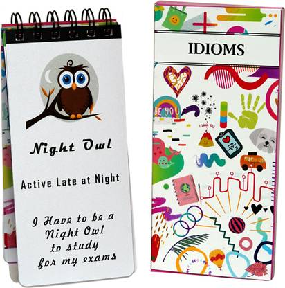 Learner's Bridge Flash Card Idioms to Understanding and appropriate use of idioms and phrases greatly enhances the learner's language skills, Colorful and attractive for child to learn-30 Cards in a set (8.5 cm C 19cm)